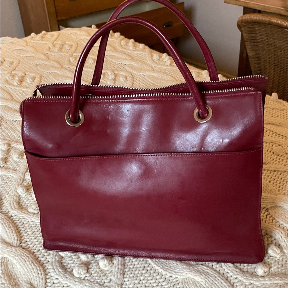 FRANKLIN COVEY Leather Tote Bag